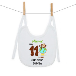 Bavetă cu șnur Deja 11 luni Explorez lumea