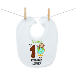 Bavetă cu capse Deja 1 an explorez lumea