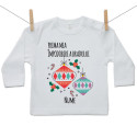 Tricou cu mânecă lungă Prima mea împodobire a bradului