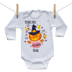 Body cu mânecă lungă Primul meu Halloween dovleac
