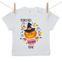Tricou cu mânecă scurtă Primul meu Halloween dovleac