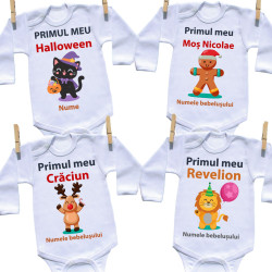 Primele sărbători de basm de la Halloween până la Revelion - Set 4 body-uri