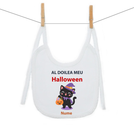 Bavetă cu șnur Al doilea meu Halloween Bavetă cu șnur Al doilea meu Halloween