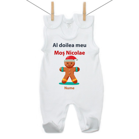 Salopetă Al doilea meu Moș Nicolae cu turtă dulce Salopetă Al doilea meu Moș Nicolae cu turtă dulce
