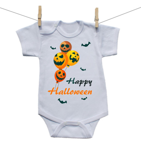Body cu mânecă scurtă Happy Halloween