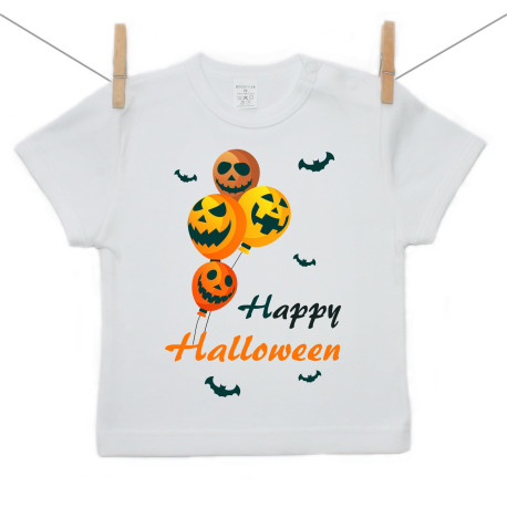 Tricou cu mânecă scurtă Happy Halloween Tricou cu mânecă scurtă Happy Halloween